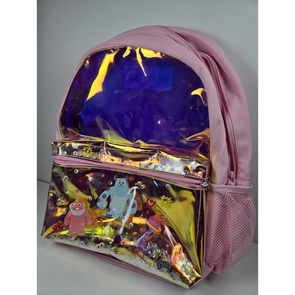 Monsters Inc Pink Girls Full size‎ Backpack School Bag Clean. Disney (1 missing) main image 8